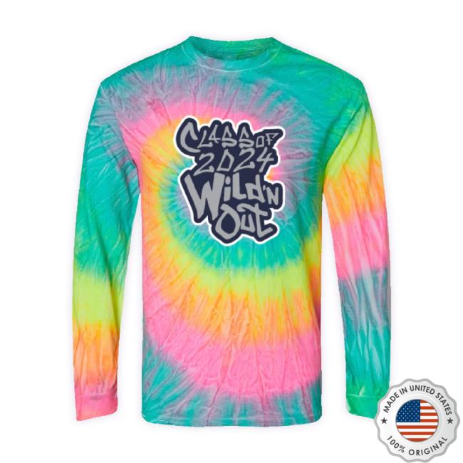 Official 2024 Poughkeepsie High School Seniors Tie Dye TankTop Minty Rainbow