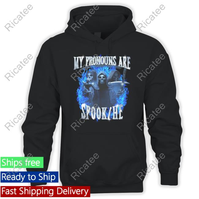Gotfunnymerch My Pronouns Are Spook He Shirt