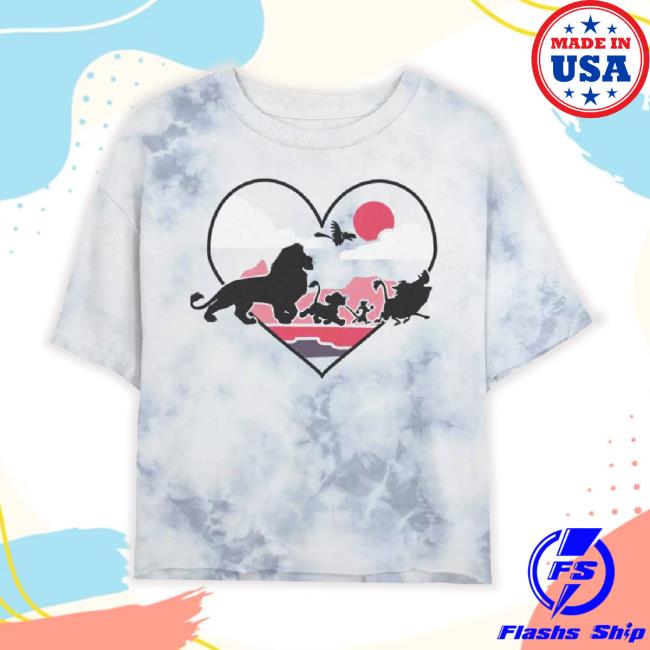 Disney The Lion King Love From The Savanna Girls Tie-Dye Crop t-shirt, hoodie, tank top, sweater and long sleeve t-shirt