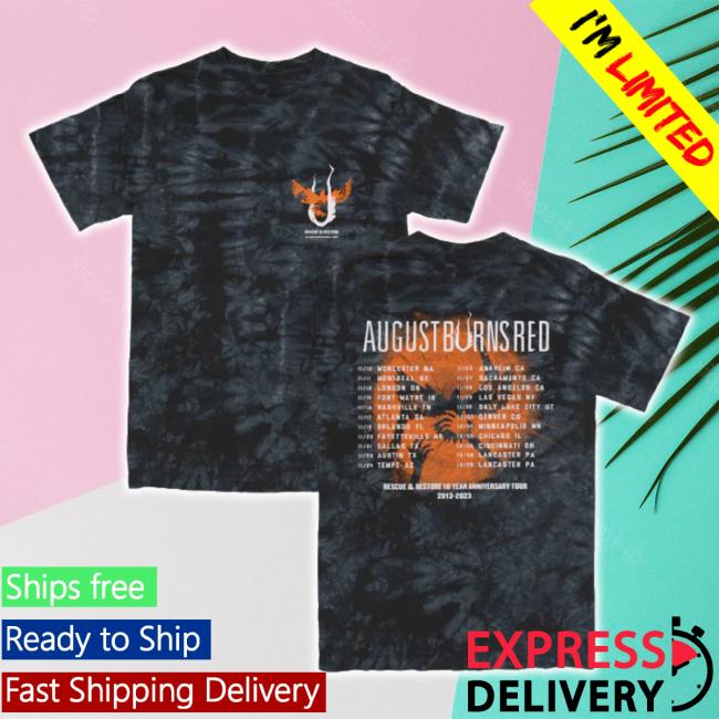 Trending August Burns Red Tour Merch Store Rescue & Restore 10 Year Tour Shirts Augustburnsredtourmerch Shop