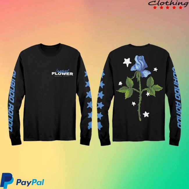 Quando Rondo Merch Store Imperfect Flower Paint Crewneck Sweatshirt Quando Rondo Merch Store Imperfect Flower Paint Zip Up Hooded Sweatshirt