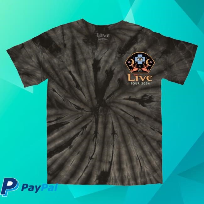 Official Musictoday Merch Live Tour 2024 Tie Dye Crewneck Sweatshirt