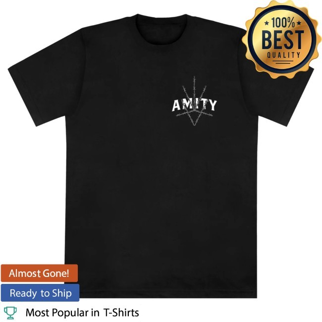 Official The Amity Affliction Merch Barbed Wire Black Tee Shirt