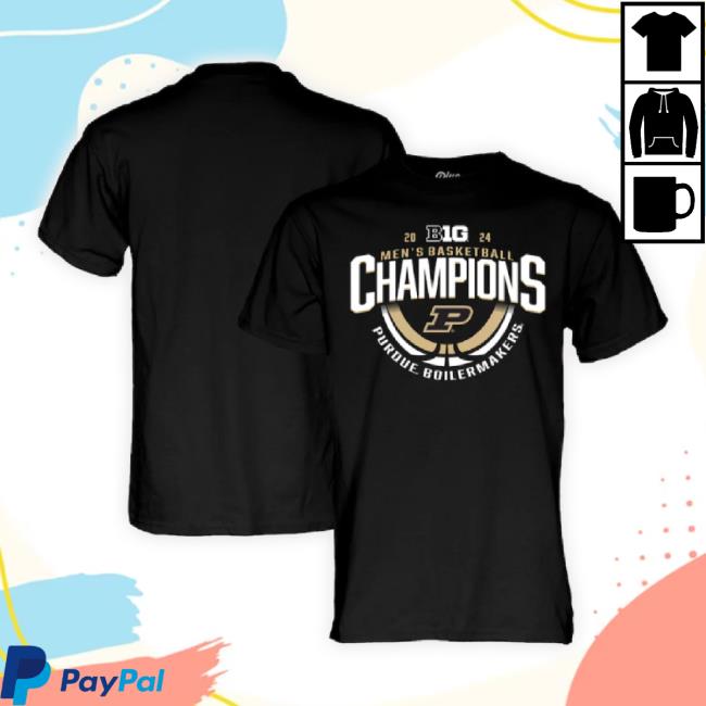 Trending Unisex Blue 84 Black Purdue Boilermakers 2024 Big Ten Men's Basketball Regular Season Champions Locker Room New Shirt