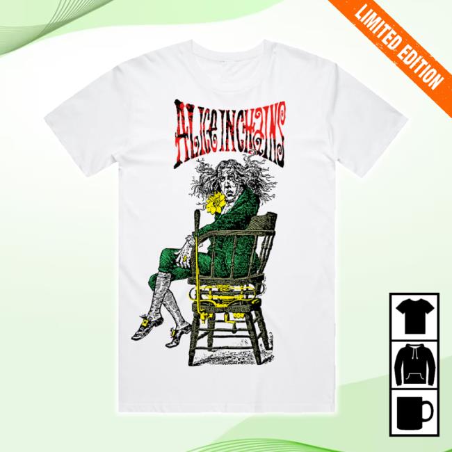 Original Alice In Chains Merch Store Angry Chair White Unisex Sweatshirt Aliceinchains Shop