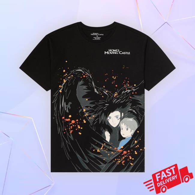 Studio Ghibli Howl's Moving Castle Howl & Sophie Wings Hoodie Sweatshirt
