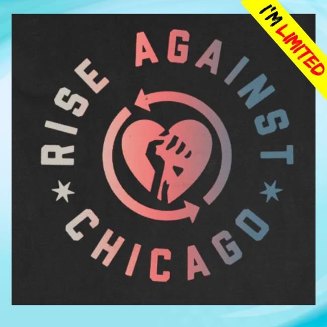 Trending Rise Against Merch Chicago Heartfist Shirts (Black)