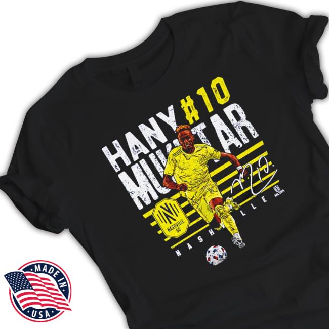 Hany Mukhtar Nashville Sc Player Name Football Signature shirt, hoodie, tank top, sweater and long sleeve t-shirt