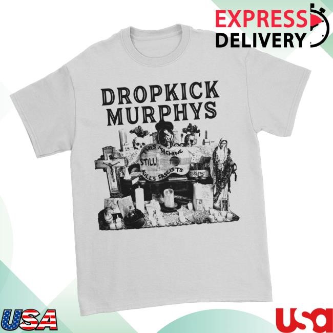 Official Dropkick Murphys Merch Store This Machine Still Kills Fascists Cover Tee (White) Sweatshirt