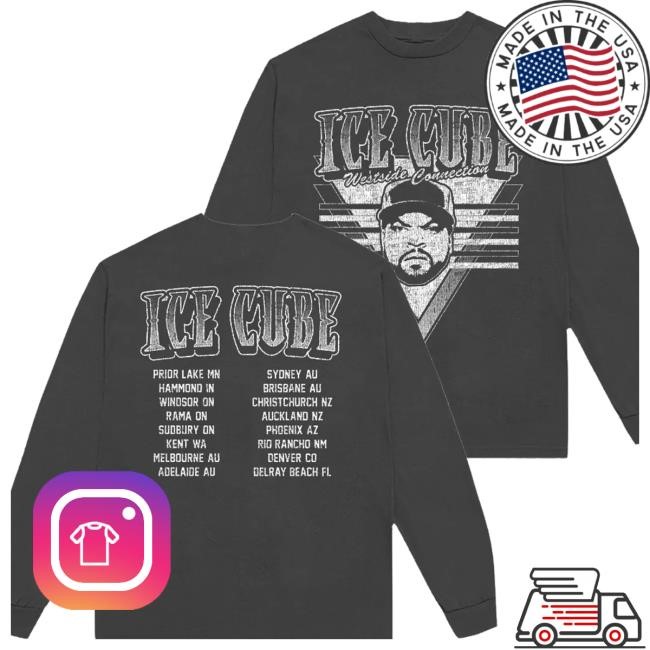 Ice Cube Merch Westside Connection Long Sleeve Tee Shirt