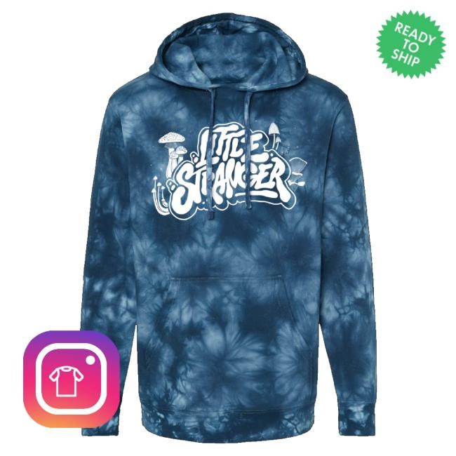 Trending Little Stranger Merch Ls Shroom Logo Tie Dye Long Sleeve T Shirt Navy