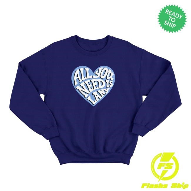 Lany Merch Store All You Need Is Lany (Navy) Sweatshirt