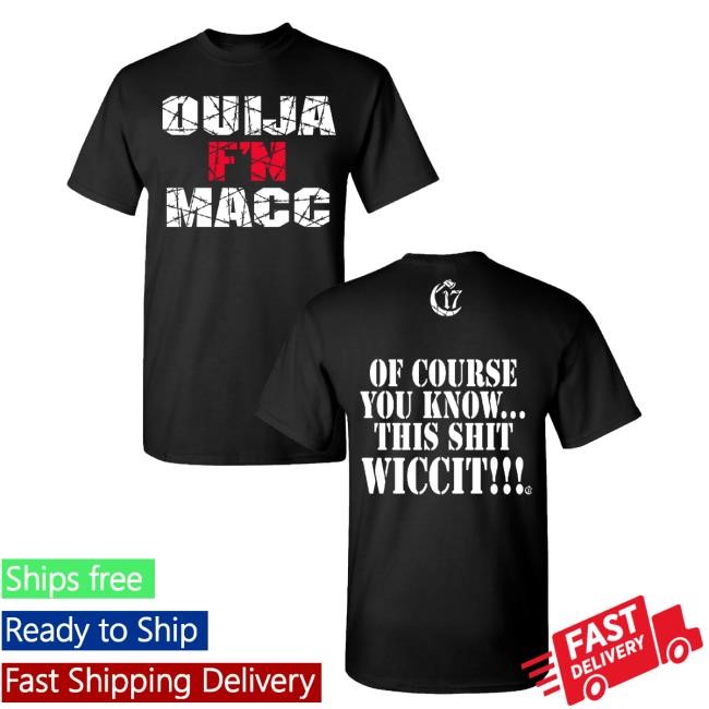 Chapter 17 Records Merch Ouija Macc Ouija F'n Macc Black Hoodie Sweatshirt