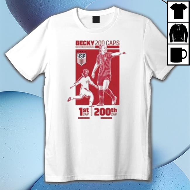 Uswnt Becky Sauerbrunn 200Th Cap Celebration Shirt