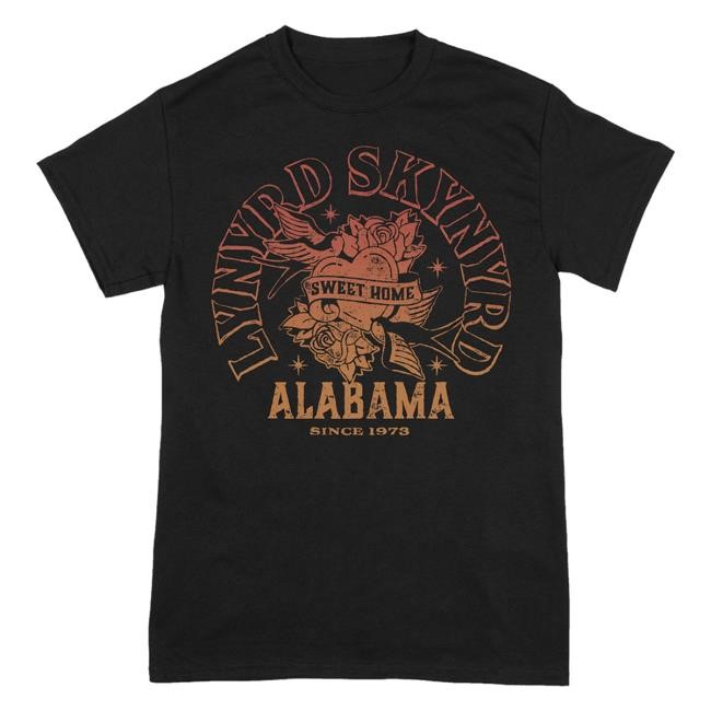 Lynyrd Skynyrd Merch Shop Store Sweet Home Tattoo Black Tee