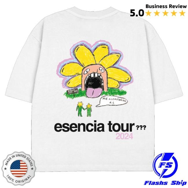 Official Parasiempre.Wav Merch Esencia Tour World Blanca Hoodie Sweatshirt