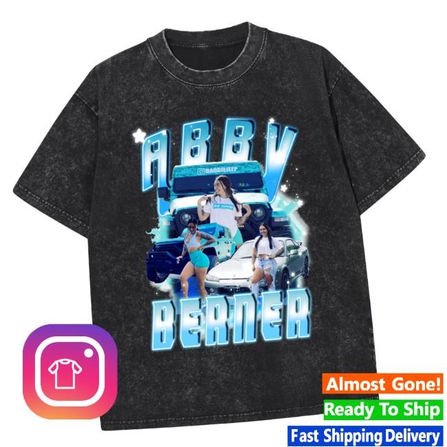 Abby Berner Merch Vintage Style Abby Berner Blue Teal Design T-Shirt, Hoodie, Tank Top, Sweater And Long Sleeve T-Shirt