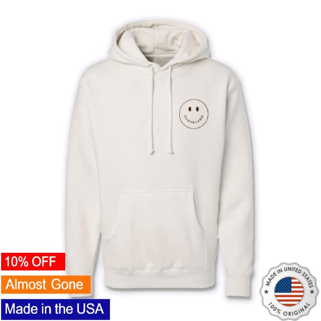 Original Emily Roggenburk Merch Store Smile You're In Cleveland Sweatshirt - Bone Roggenburk Shop