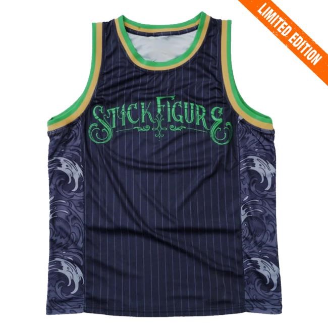 Official Stick Figure Store Merch Shop Stick Figure Pinstripe Embroidered New Shirt