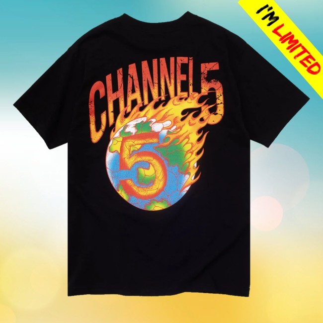 Channel 5 Merch Store On Fire Black Sweatshirt Channel 5 Merch Store On Fire Black Funny Shirt