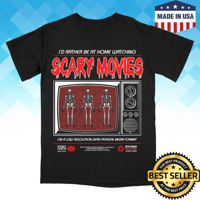 Official Studiohouse Designs Scary Movies Tee Shirt