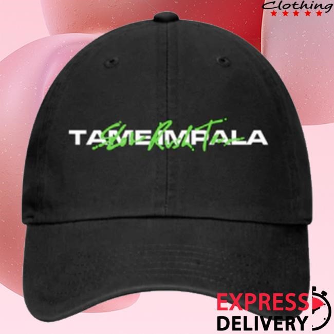 Tame Impala Merch Slow Rush Black twill cap