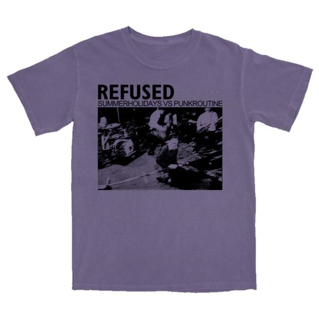 Refused Band Merch Summer Holiday Vs. Punkroutine Crewneck Sweatshirt