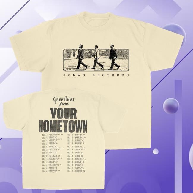 The Jonas Brothers Greeting's From Your Hometown Jonas Road Tour Sweatshirt