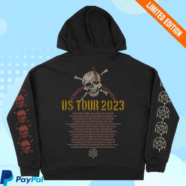Limited Corey Taylor Merch Store Cmf2 Skull Pentagram 2023 Tour Pullover t-shirt, hoodie, tank top, sweater and long sleeve t-shirt