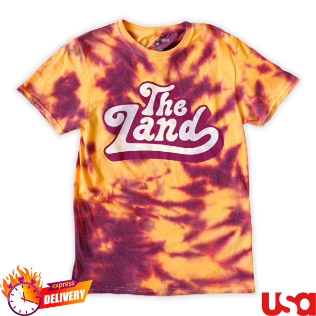 Trending The Land Groovy - Wine/Gold Tie Dye Sweatshirt