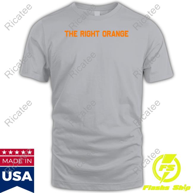 The Volunteer Club The Right Orange Pantone 151 C Tee Shirt