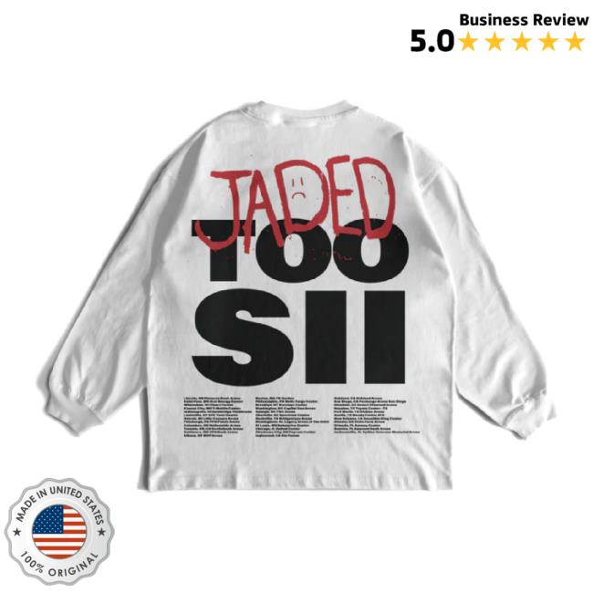 Trending Naujour Merch Store Jaded Tour Tee - White Naujour Shop