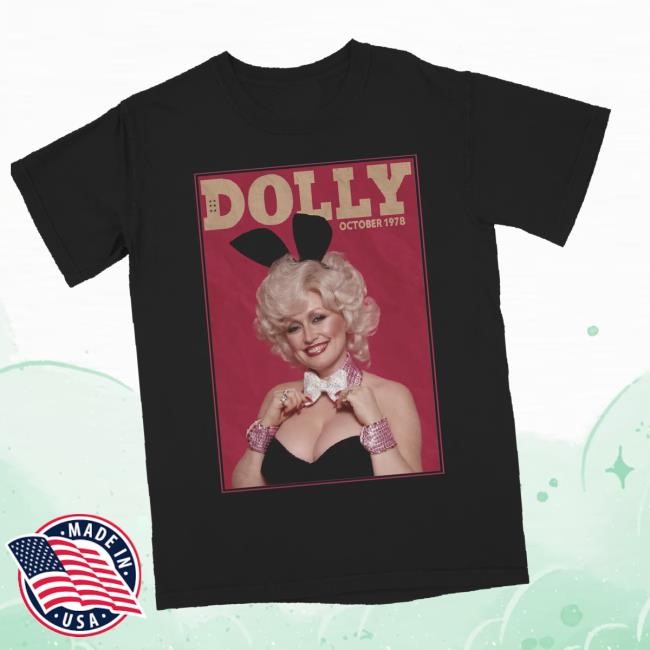 Official Dolly Parton Merch Store Dolly Bunny Black Shirt