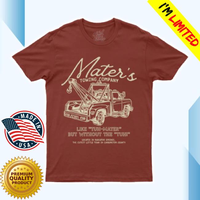 Original Mater's Towing Co Hoodie - Rust Lost Bros Trading Co Shop
