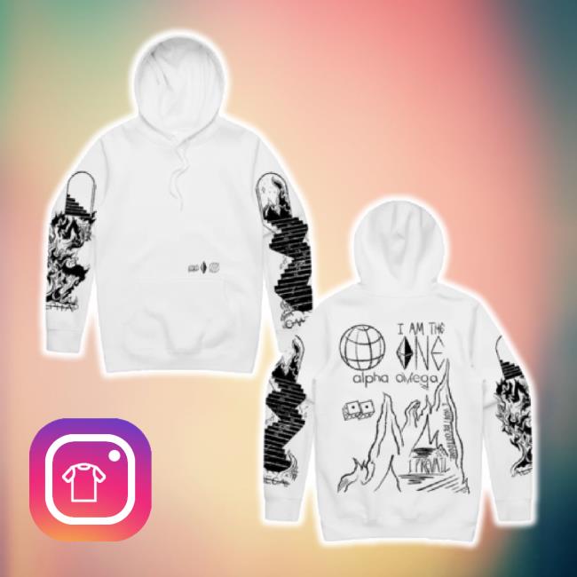 Trending I Prevail Merch Store Alpha Omega Pullover Unisex Sweatshirt (White) Iprevailmerch Shop