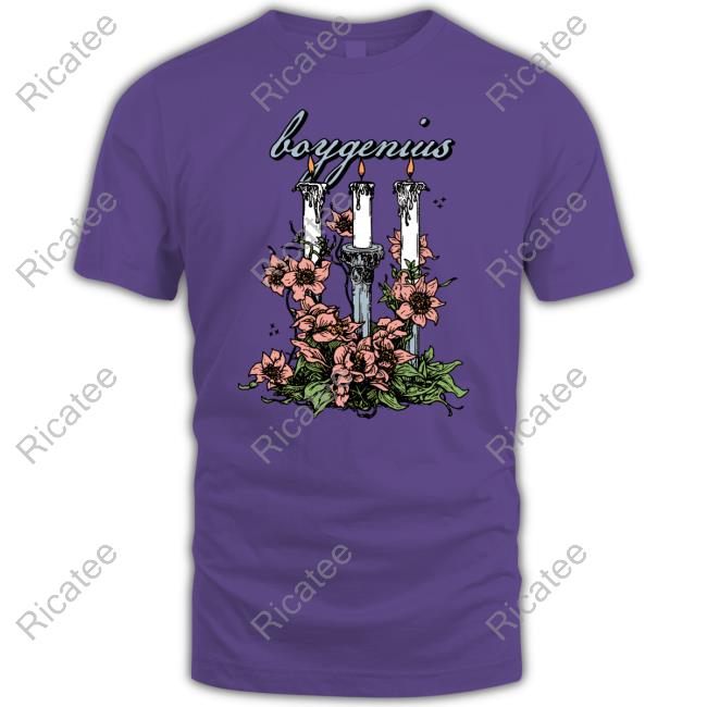 Bridgersontour Boygenius 3 Candles Tee Shirt