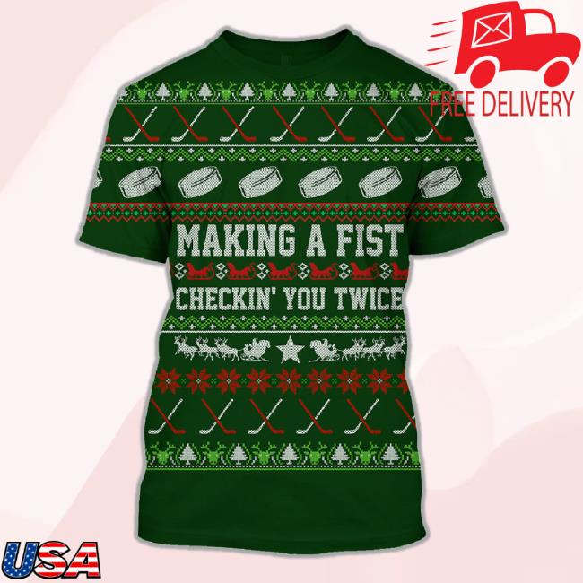 Hockey Christmas Unique All Over Print Shirts Gift Ideas
