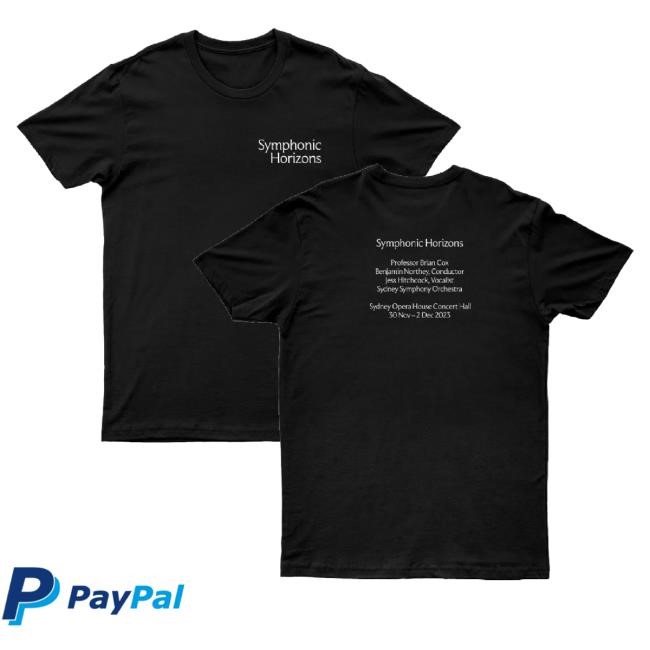 Official Brian Cox Merch Chest Symphonic Black Long Sleeve T Shirt