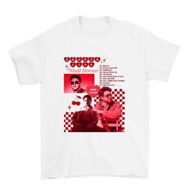 Niall Horan Merch Red Lover's Club Tee Niall Horan Merch Red Lover's Club Tee