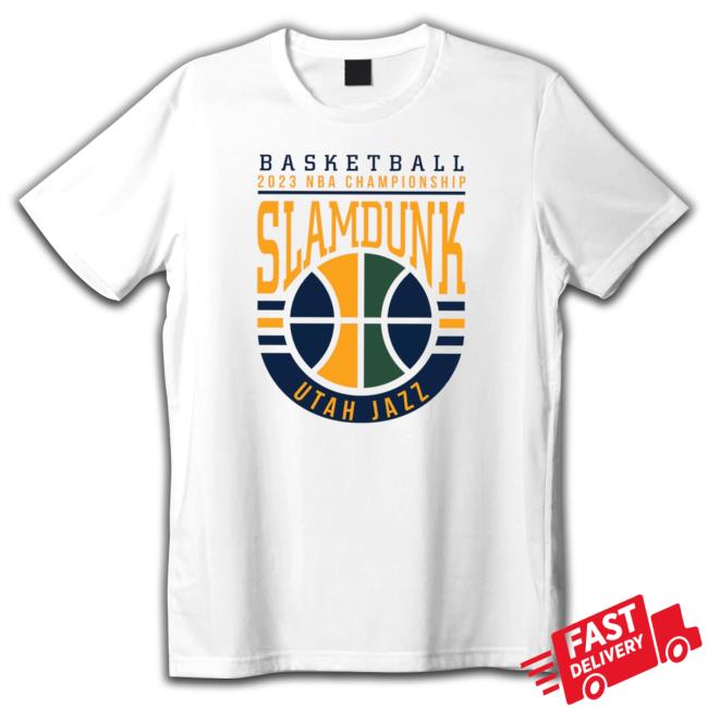 2023 Championship Slamdunk Utah Jazz Basketball Logo T-Shirt