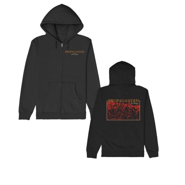 Propagandhi Merch At Peace Album Zip Up Hoodie Propagandhi Merch At Peace Album Zip Up Hoodie