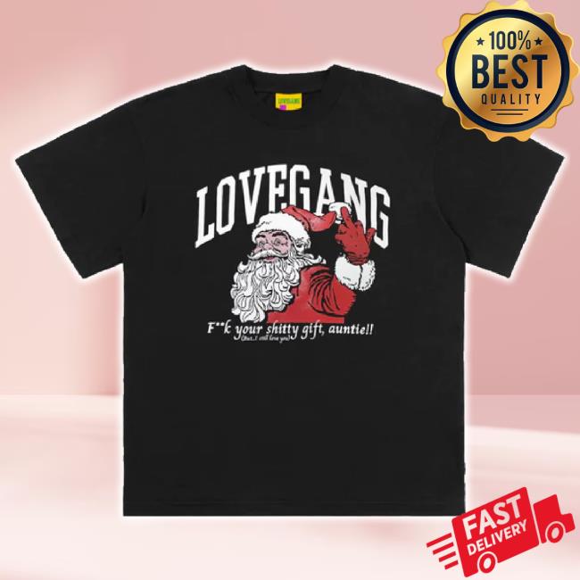 Original Lovegang Brand Merch Store Christmas '23 - Tee (Bk) Lovegangbrand Shop