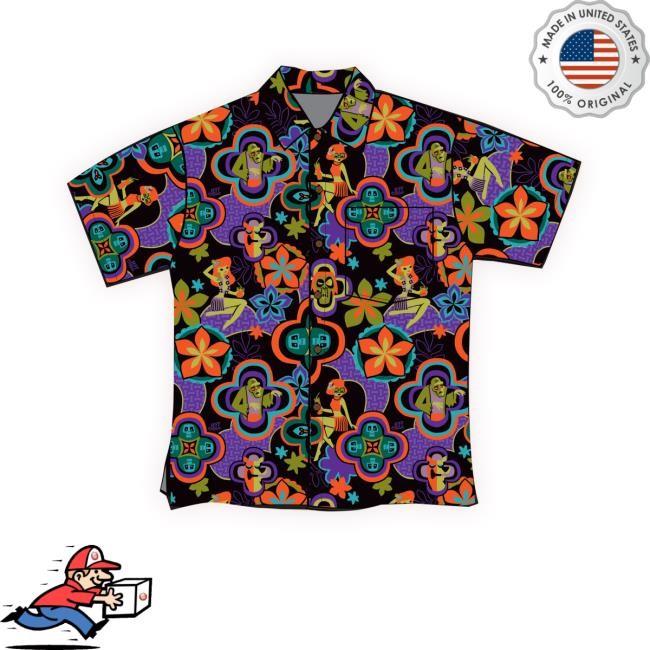Official Last Chance, 'Zombie Hunter' Classic Aloha Button Up Sweatshirt