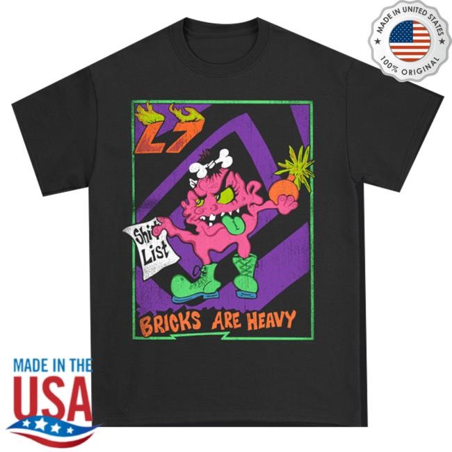 Kings Road Merch Shop Bricks Are Heavy List Tee (Black) Crewneck Sweatshirt