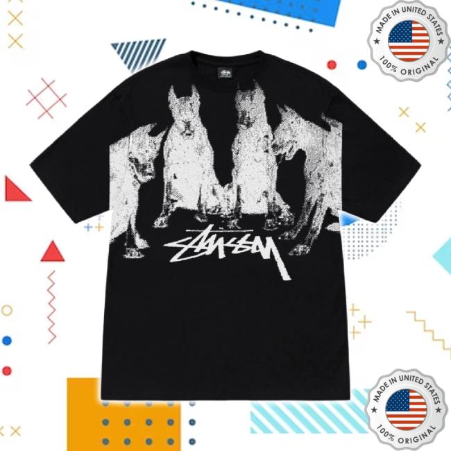 Trending Stussy Merch Store Dobermans Sweater Black Stussy Shop