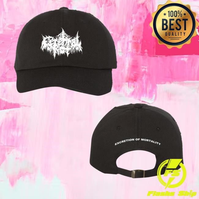 Pyre Press Merch Cerebral Rot Logo Black Dad Trucker Hat Pyre Press Merch Cerebral Rot Logo Black Dad Cap