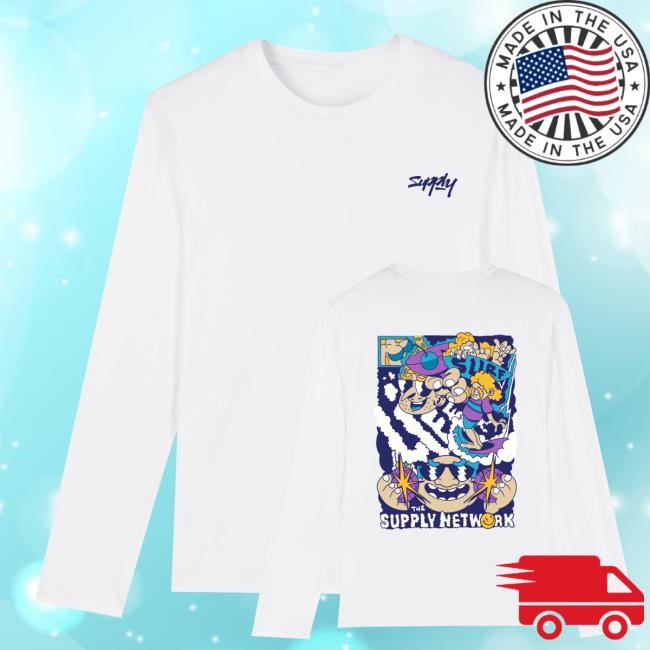 The Supply Network Merch Shop Surf Life White Skater Tee
