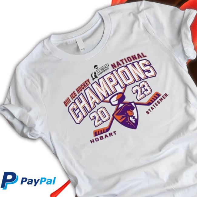 Hobart College 2023 Men’S D3 Ice Hockey National Champions Shirt
