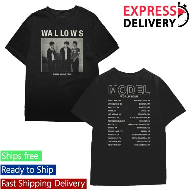 Wallows Merch Standing Photo Tour Hooded Sweatshirt