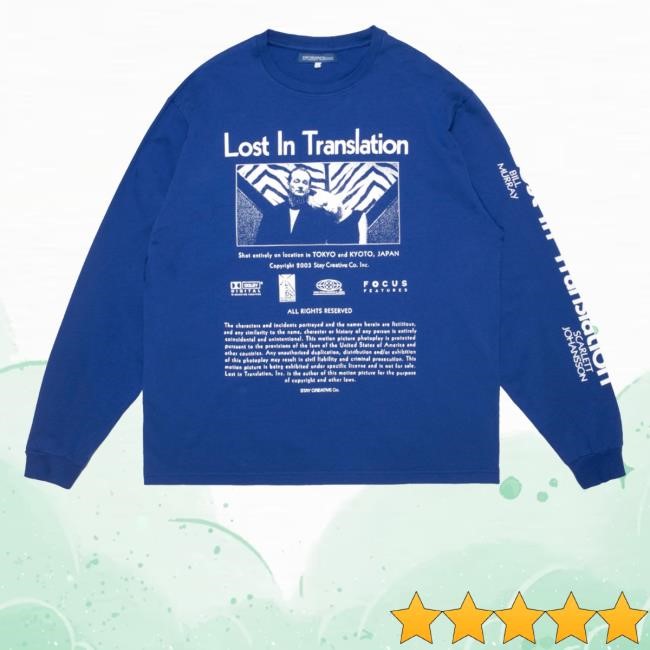 Scrt Merch Store Lost In Translation Credits Shirts
